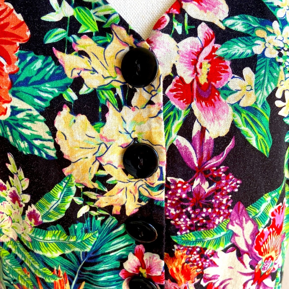 Dangerfield Floral Print Fit & Flare Skater Dress Sz 14 - Picture 7 of 10